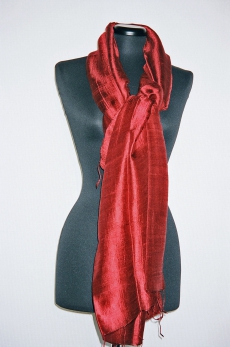 Silk scarf soft, bordeaux