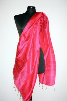 Silk scarf soft, pink