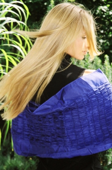 Smoked Shawl, blue