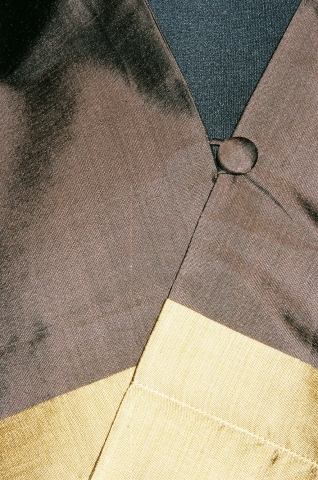 Scarf with pockets brown-messing