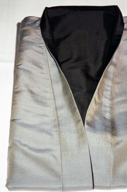 Unique turnable kimono, grey and black