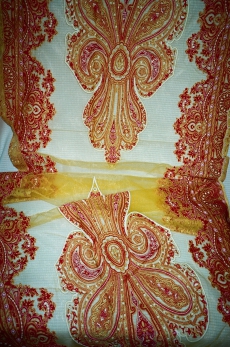 Organza Schal, yellow