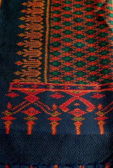 Ikat silk shawl - Design 1