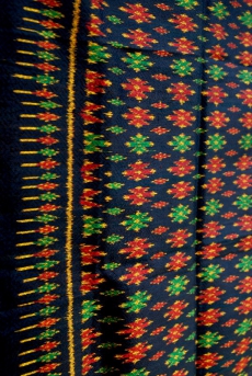 Ikat silk shawl - Design 3
