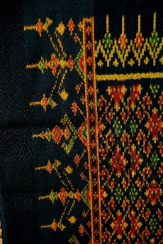 Ikat silk shawl - Design 5