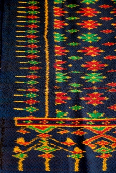 Ikat silk shawl - Design 3