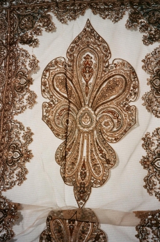 Organza Schal, brown