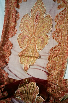 Organza Schal, naturelle