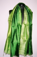 Silk scarf multi-colour 3c jadegreen - applegreen