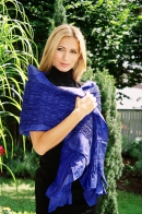 Smoked Shawl, blue