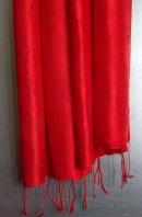 Silk scarf soft, red