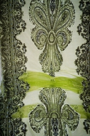 Organza Schal, green