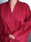 Cotton kimono, terracotta