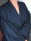 Cotton kimono, dark blue