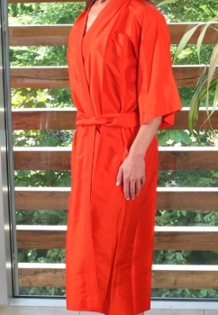Kimono "contrast" orange-red