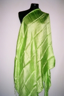 Silk scarf soft, apple green