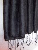 Silk scarf soft, black