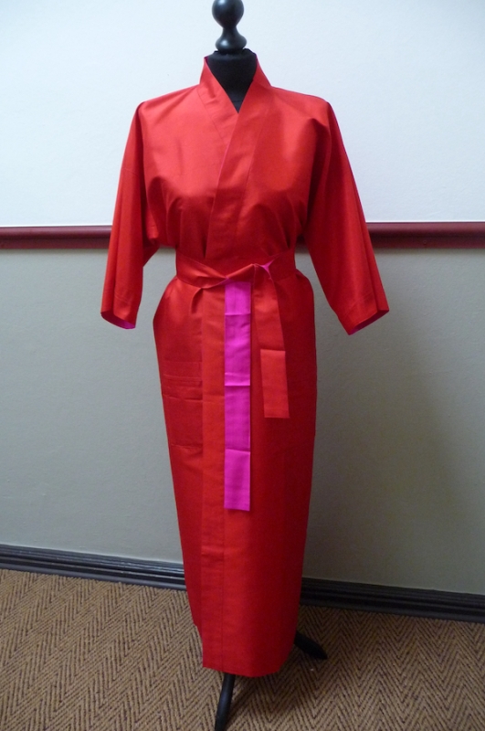 Unique Wendekimono, pink und rot